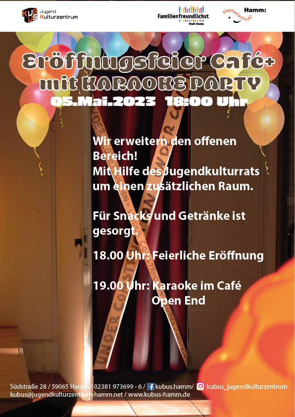 Eröffnungsfeier mit Karaokeparty