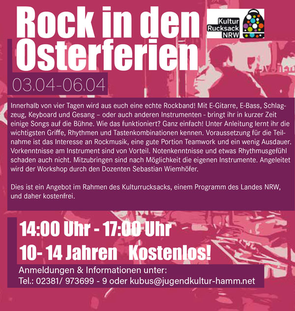 Be A Band: Rock in den Ferien
