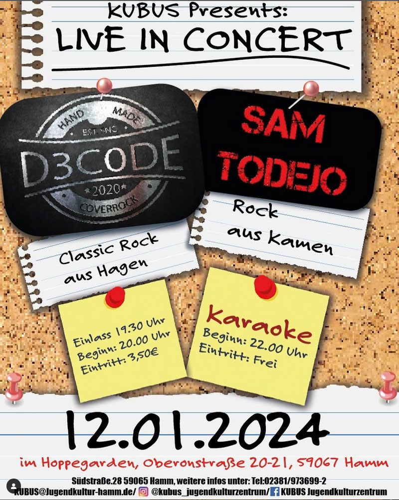 LIVE IN CONCERT 12.01.2024